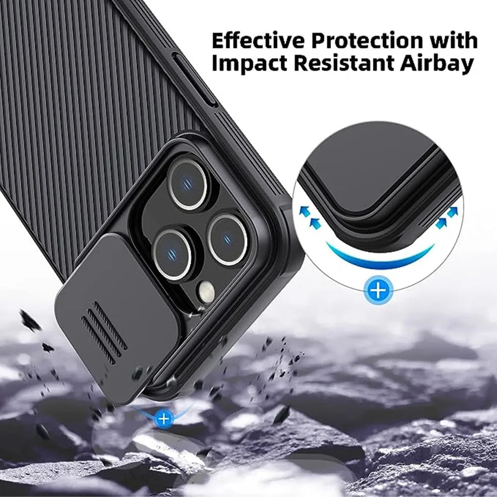 Nillkin CamShield Pro para iPhone - NovaCase Store