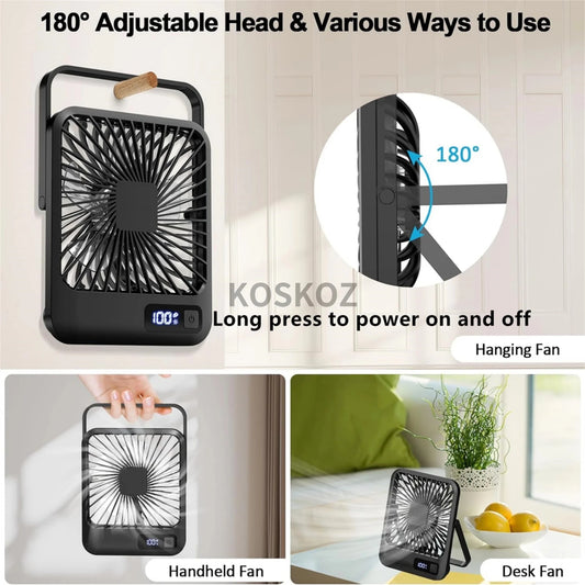 Ventilador Portátil Premium LED Recargable - NovaCase Store